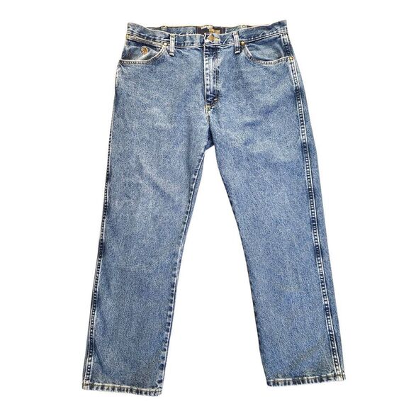 Wrangler x George Straight Men's straight Leg Denim Jeans size 36x29* measured - Picture 1 of 9
